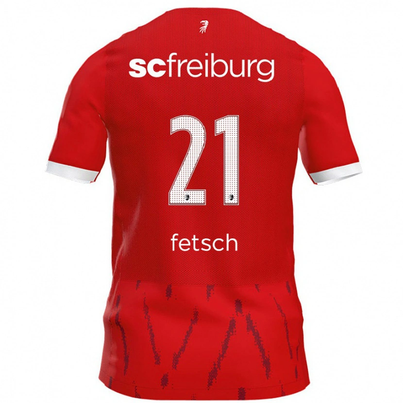 Danxen Damen Mathias Fetsch #21 Rot Heimtrikot Trikot 2024/25 T-Shirt