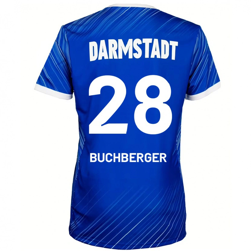 Danxen Damen Jonas Buchberger #28 Blau Weiß Heimtrikot Trikot 2024/25 T-Shirt