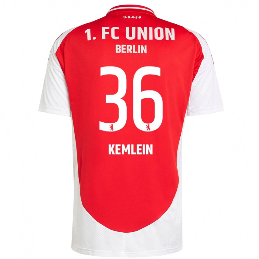 Danxen Damen Aljoscha Kemlein #36 Rot Weiß Heimtrikot Trikot 2024/25 T-Shirt