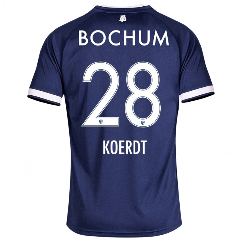 Danxen Damen Lennart Koerdt #28 Dunkelblau Heimtrikot Trikot 2024/25 T-Shirt