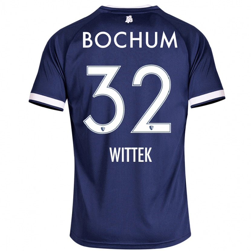 Danxen Damen Maximilian Wittek #32 Dunkelblau Heimtrikot Trikot 2024/25 T-Shirt