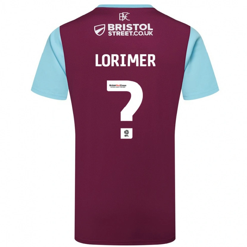 Danxen Damen Archie Lorimer #0 Burgunderrot Himmelblau Heimtrikot Trikot 2024/25 T-Shirt