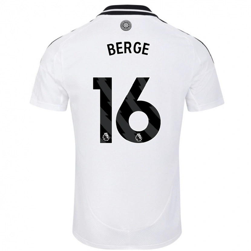 Danxen Damen Sander Berge #16 Weiß Heimtrikot Trikot 2024/25 T-Shirt