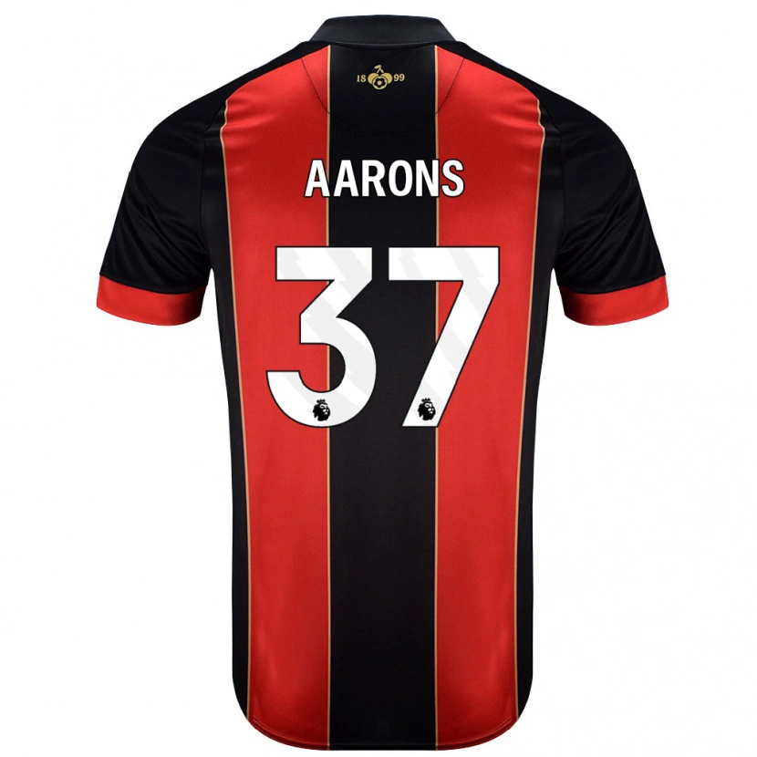 Danxen Damen Max Aarons #37 Rot Schwarz Heimtrikot Trikot 2024/25 T-Shirt