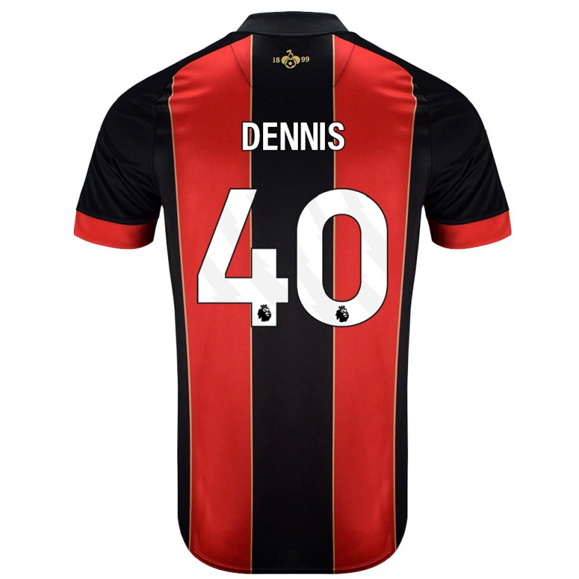 Danxen Damen Will Dennis #40 Rot Schwarz Heimtrikot Trikot 2024/25 T-Shirt
