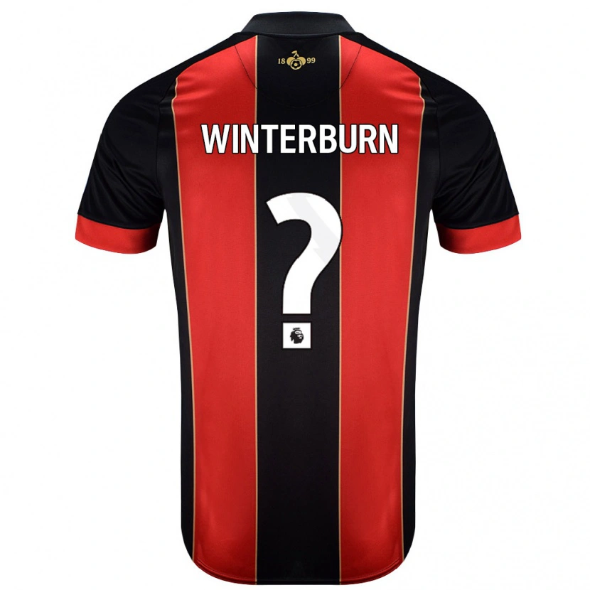 Danxen Damen Ben Winterburn #0 Rot Schwarz Heimtrikot Trikot 2024/25 T-Shirt