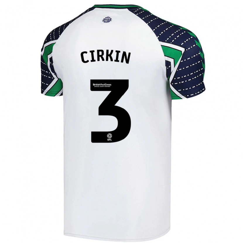 Danxen Damen Dennis Cirkin #3 Weiß Auswärtstrikot Trikot 2024/25 T-Shirt