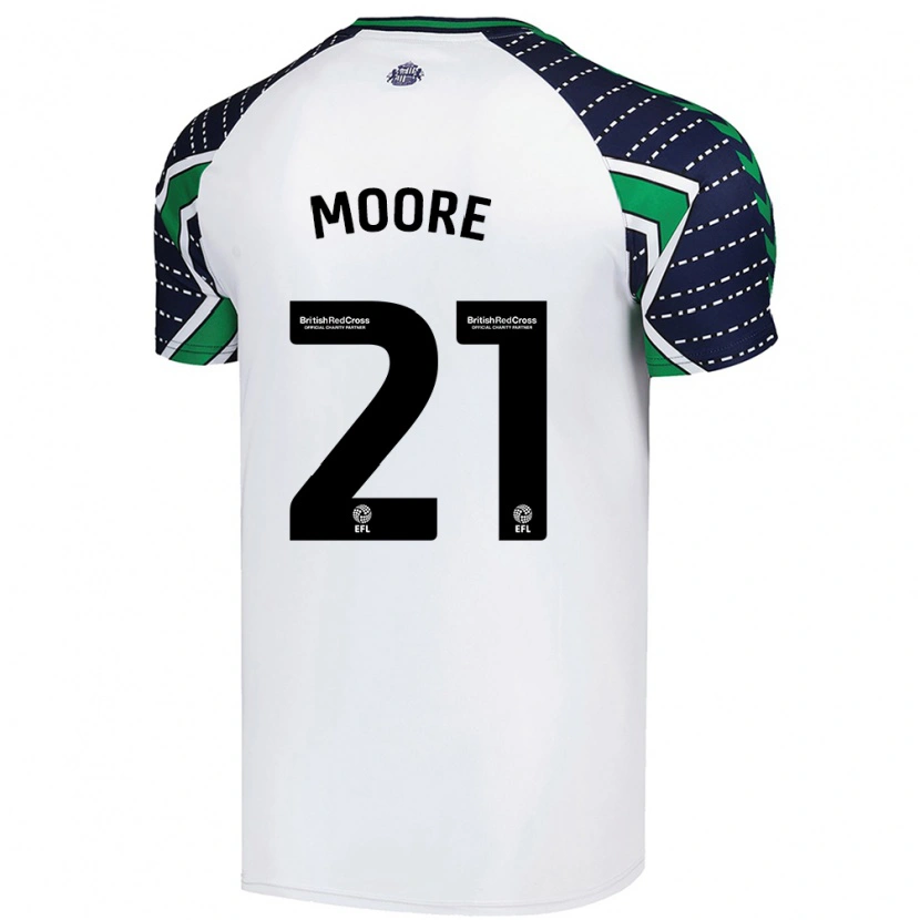 Danxen Damen Simon Moore #21 Weiß Auswärtstrikot Trikot 2024/25 T-Shirt