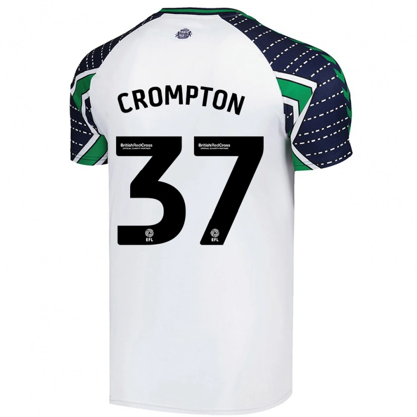 Danxen Damen Ben Crompton #37 Weiß Auswärtstrikot Trikot 2024/25 T-Shirt