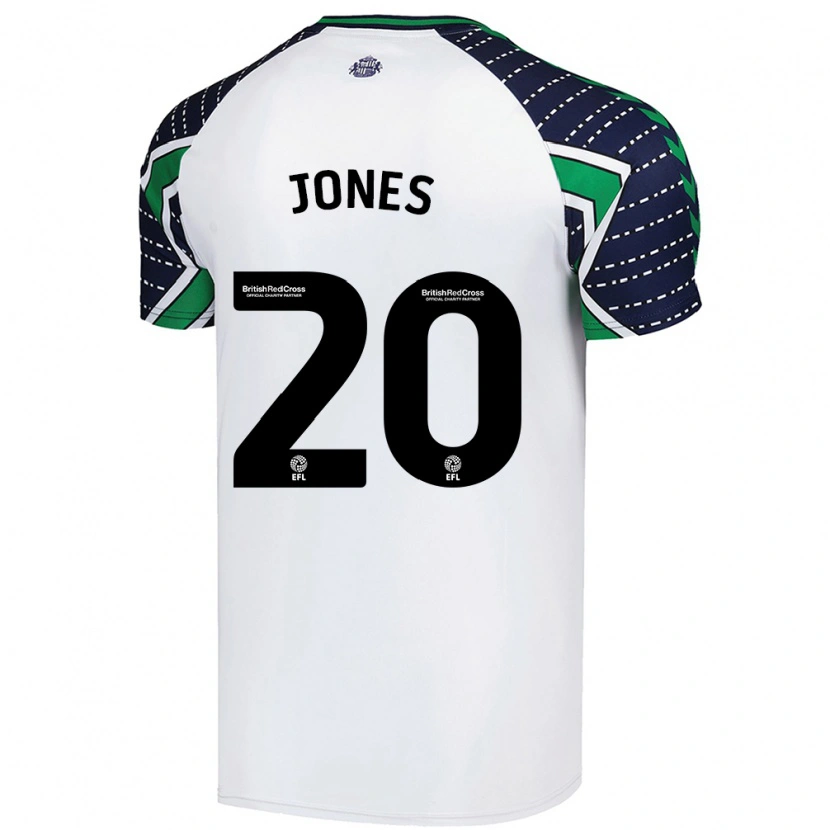 Danxen Damen Ellen Jones #20 Weiß Auswärtstrikot Trikot 2024/25 T-Shirt