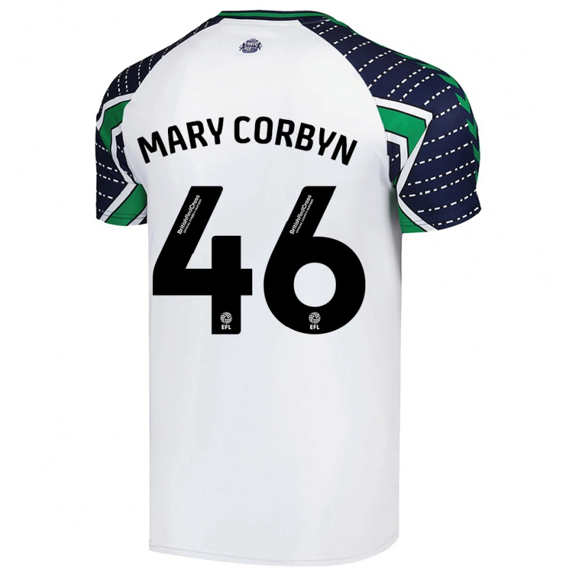 Danxen Damen Mary Corbyn #46 Weiß Auswärtstrikot Trikot 2024/25 T-Shirt