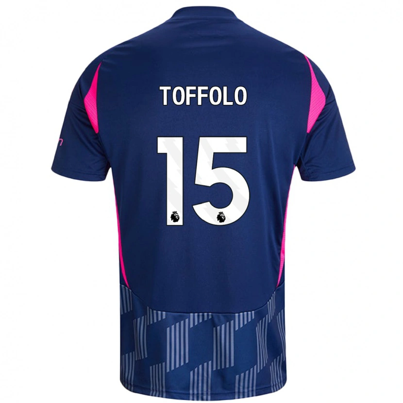 Danxen Damen Harry Toffolo #15 Königsblau Rosa Auswärtstrikot Trikot 2024/25 T-Shirt