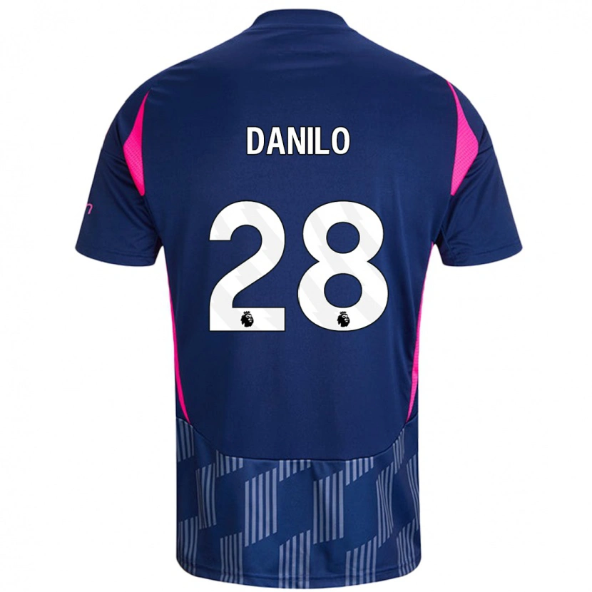 Danxen Damen Danilo #28 Königsblau Rosa Auswärtstrikot Trikot 2024/25 T-Shirt