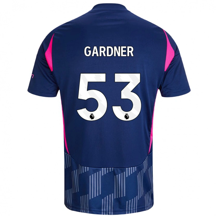 Danxen Damen Joe Gardner #53 Königsblau Rosa Auswärtstrikot Trikot 2024/25 T-Shirt