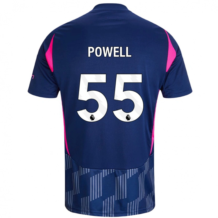 Danxen Damen Josh Powell #55 Königsblau Rosa Auswärtstrikot Trikot 2024/25 T-Shirt