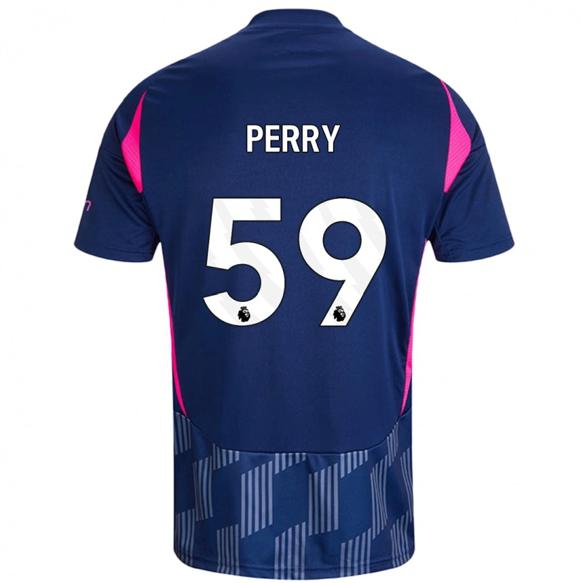 Danxen Damen Ben Perry #59 Königsblau Rosa Auswärtstrikot Trikot 2024/25 T-Shirt