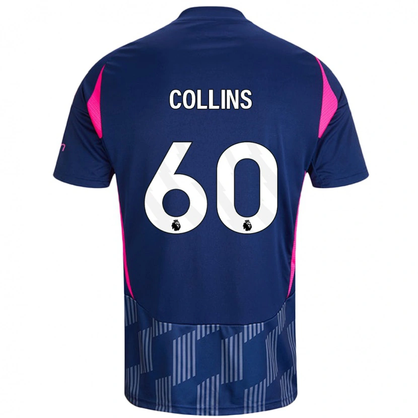 Danxen Damen Sam Collins #60 Königsblau Rosa Auswärtstrikot Trikot 2024/25 T-Shirt