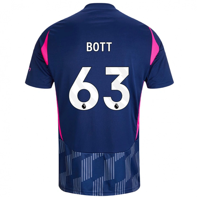 Danxen Damen Aaron Bott #63 Königsblau Rosa Auswärtstrikot Trikot 2024/25 T-Shirt