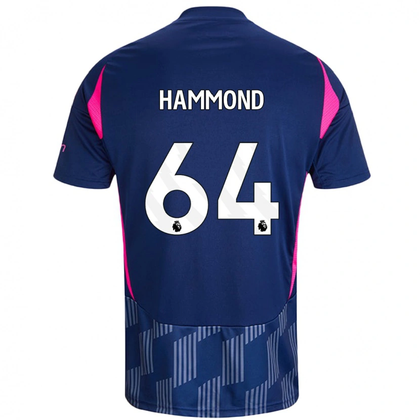 Danxen Damen Ben Hammond #64 Königsblau Rosa Auswärtstrikot Trikot 2024/25 T-Shirt