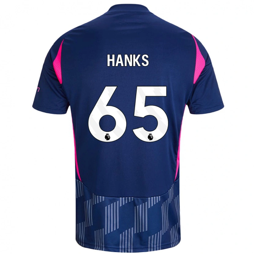 Danxen Damen Justin Hanks #65 Königsblau Rosa Auswärtstrikot Trikot 2024/25 T-Shirt