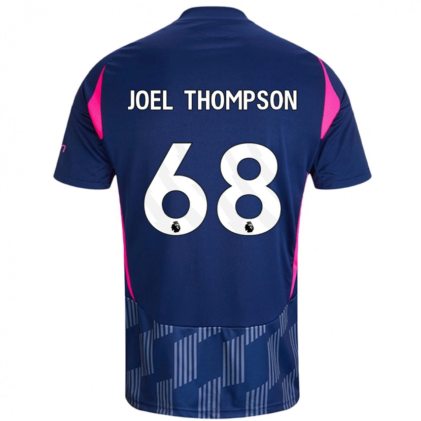 Danxen Damen Joel Thompson #68 Königsblau Rosa Auswärtstrikot Trikot 2024/25 T-Shirt