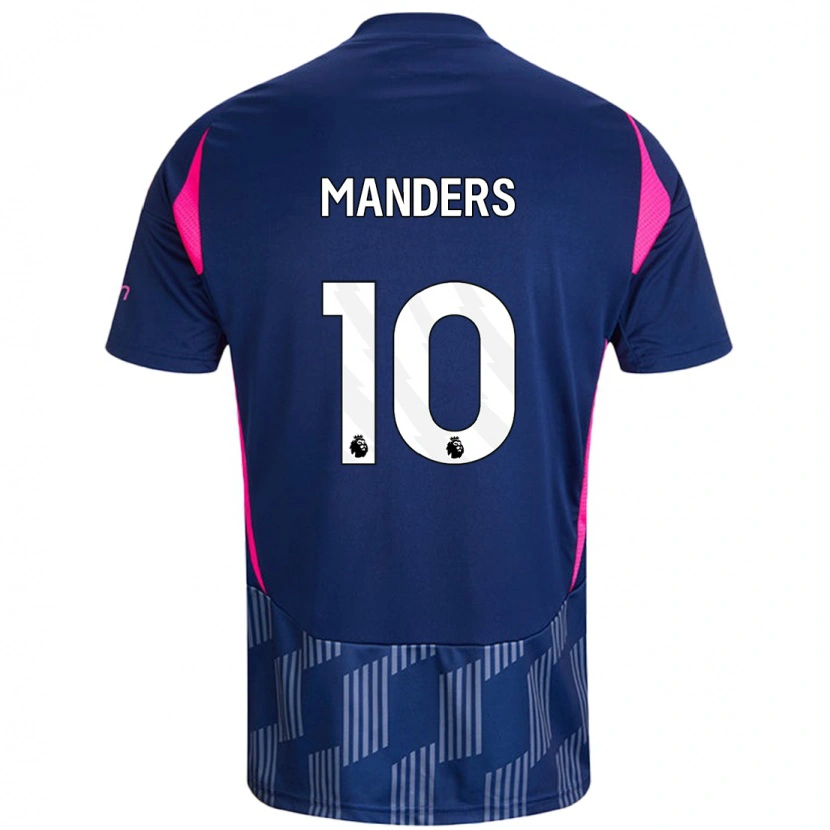 Danxen Damen Holly Manders #10 Königsblau Rosa Auswärtstrikot Trikot 2024/25 T-Shirt