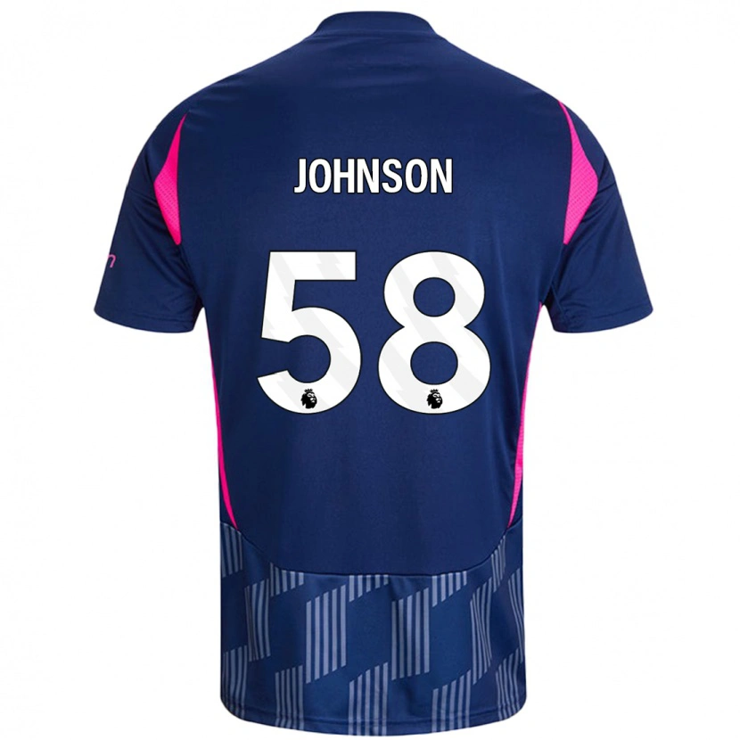 Danxen Damen Pharrell Johnson #58 Königsblau Rosa Auswärtstrikot Trikot 2024/25 T-Shirt