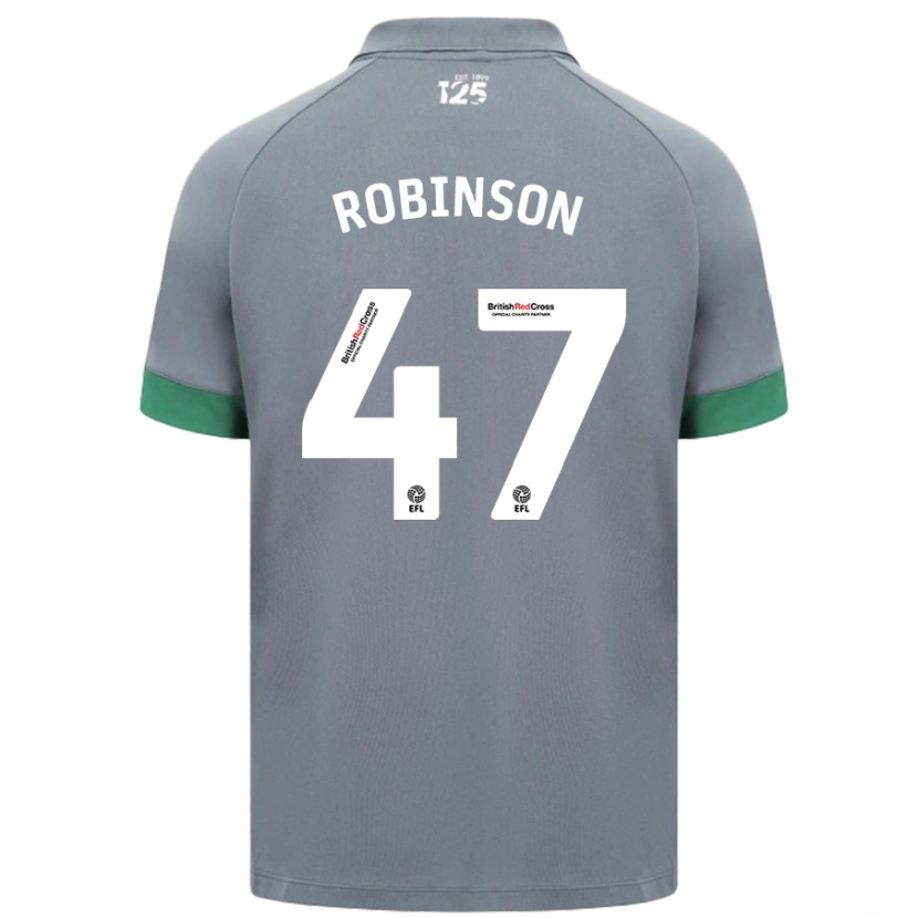 Danxen Damen Callum Robinson #47 Dunkelgrau Auswärtstrikot Trikot 2024/25 T-Shirt