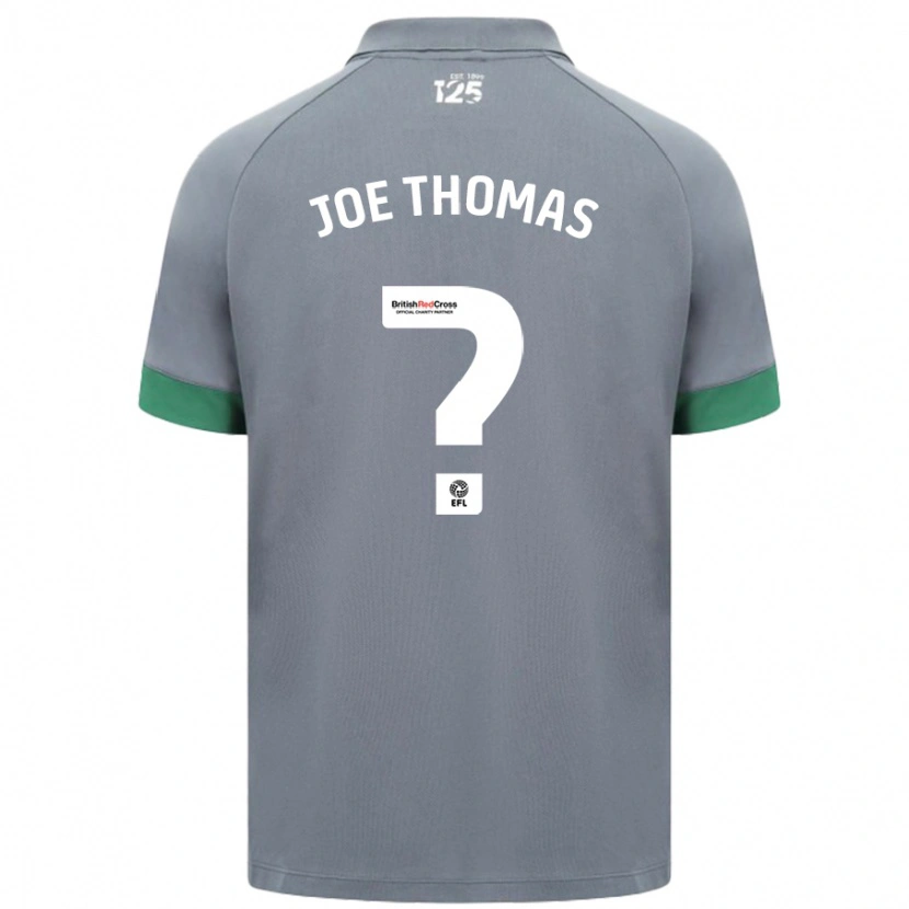 Danxen Damen Joe Thomas #0 Dunkelgrau Auswärtstrikot Trikot 2024/25 T-Shirt