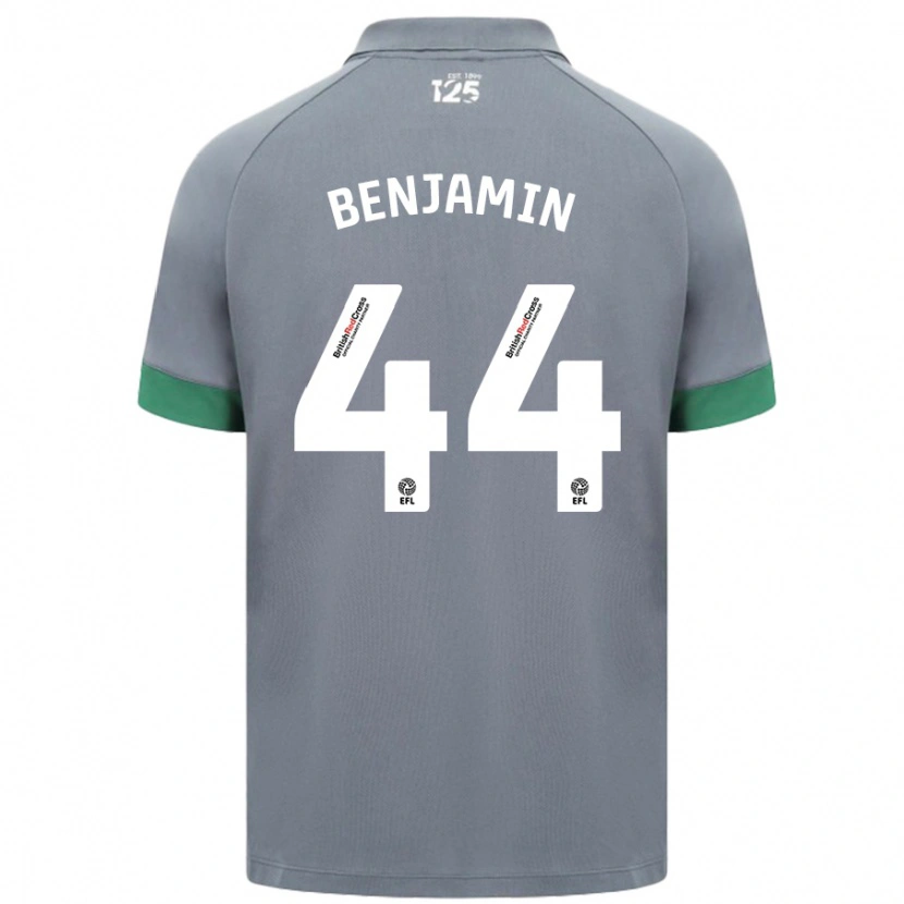Danxen Damen Xavier Benjamin #44 Dunkelgrau Auswärtstrikot Trikot 2024/25 T-Shirt