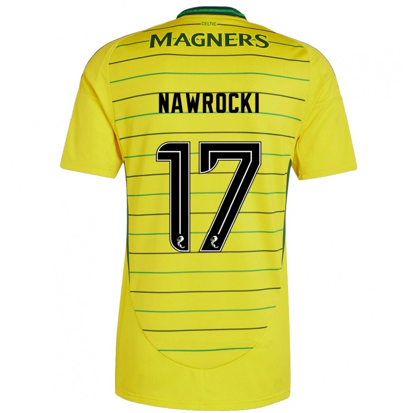 Danxen Damen Maik Nawrocki #17 Gelb Auswärtstrikot Trikot 2024/25 T-Shirt