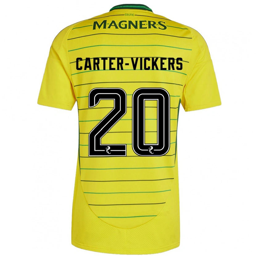 Danxen Damen Cameron Carter-Vickers #20 Gelb Auswärtstrikot Trikot 2024/25 T-Shirt