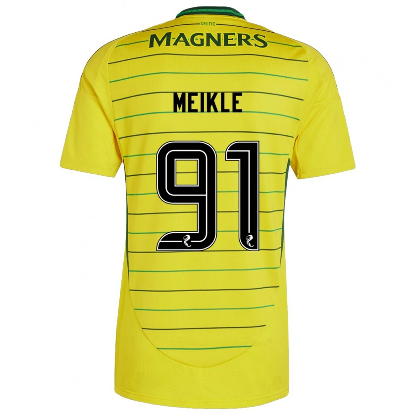 Danxen Damen Jamie Meikle #91 Gelb Auswärtstrikot Trikot 2024/25 T-Shirt