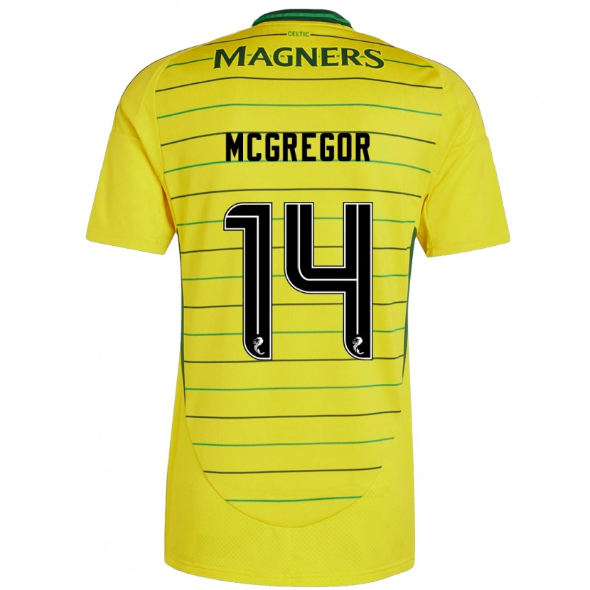 Danxen Damen Shannon Mcgregor #14 Gelb Auswärtstrikot Trikot 2024/25 T-Shirt