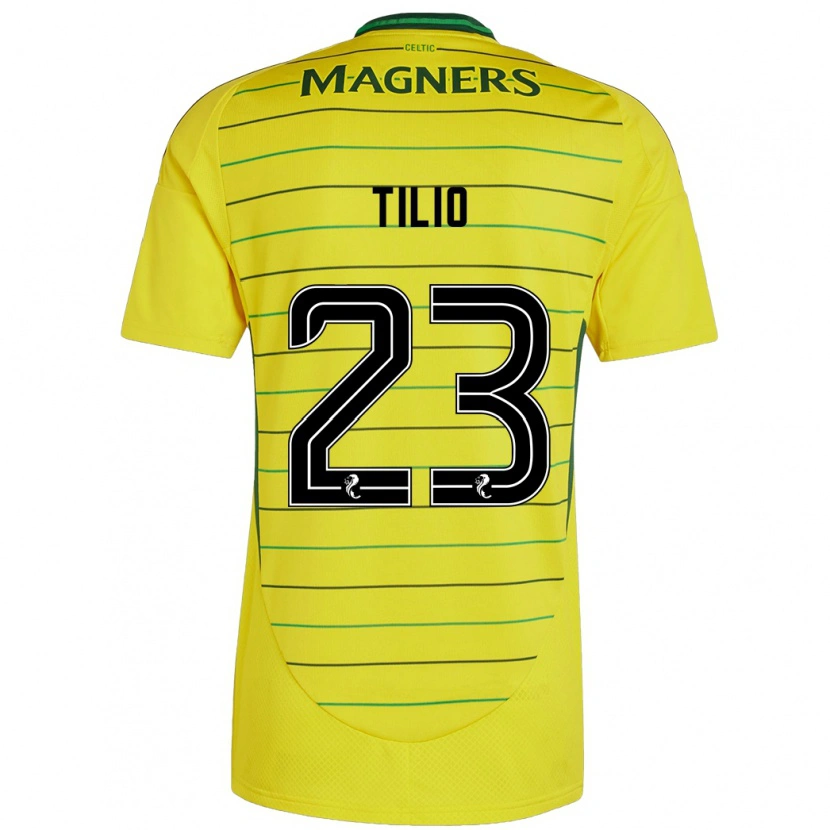 Danxen Damen Marco Tilio #23 Gelb Auswärtstrikot Trikot 2024/25 T-Shirt
