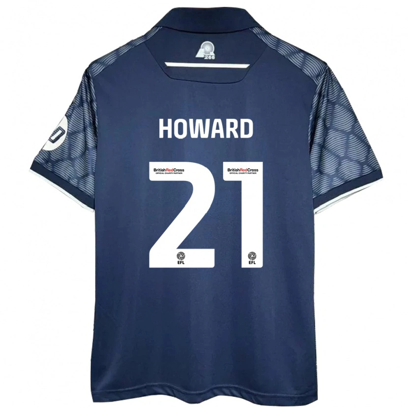 Danxen Damen Mark Howard #21 Schwarz Auswärtstrikot Trikot 2024/25 T-Shirt