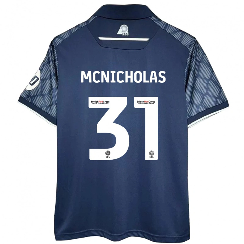 Danxen Damen Luke Mcnicholas #31 Schwarz Auswärtstrikot Trikot 2024/25 T-Shirt