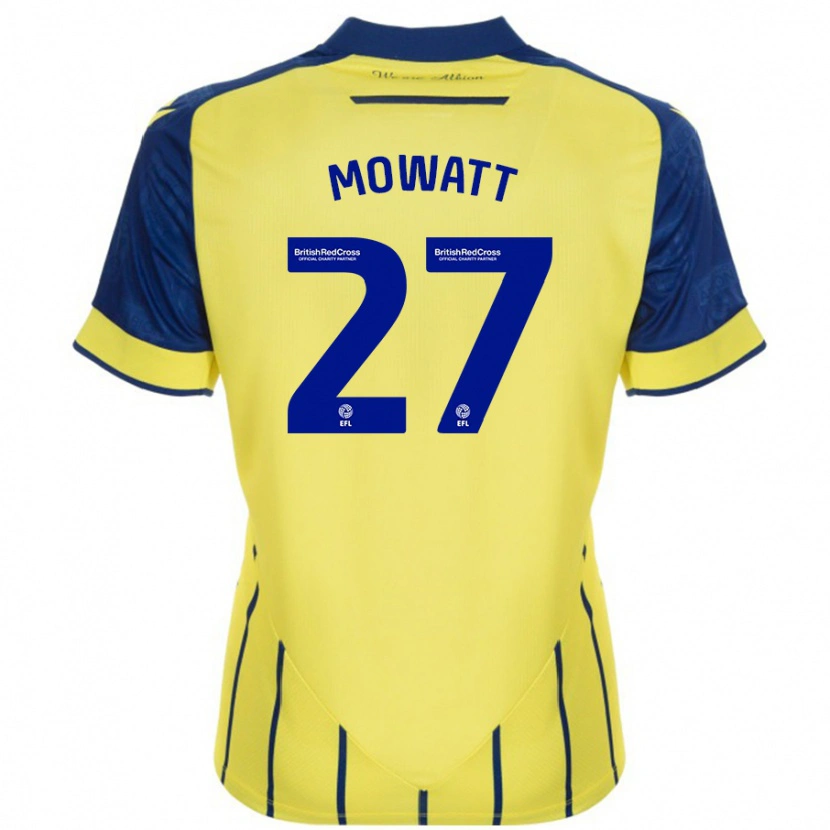 Danxen Damen Alex Mowatt #27 Gelb Blau Auswärtstrikot Trikot 2024/25 T-Shirt