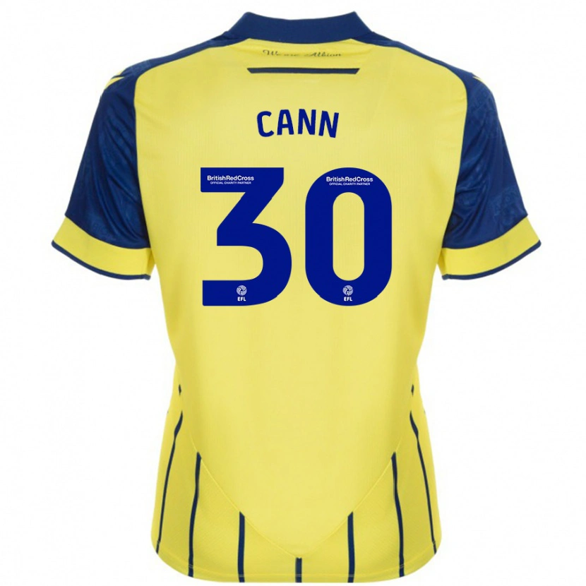 Danxen Damen Ted Cann #30 Gelb Blau Auswärtstrikot Trikot 2024/25 T-Shirt