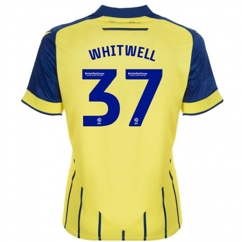 Danxen Damen Harry Whitwell #37 Gelb Blau Auswärtstrikot Trikot 2024/25 T-Shirt