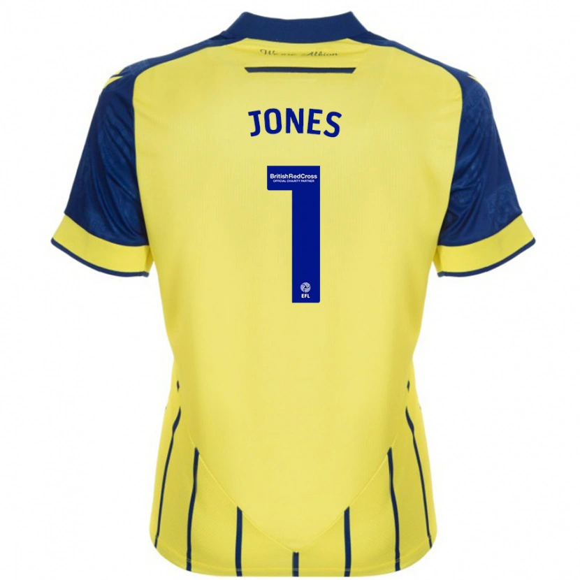 Danxen Damen Lucy Jones #1 Gelb Blau Auswärtstrikot Trikot 2024/25 T-Shirt