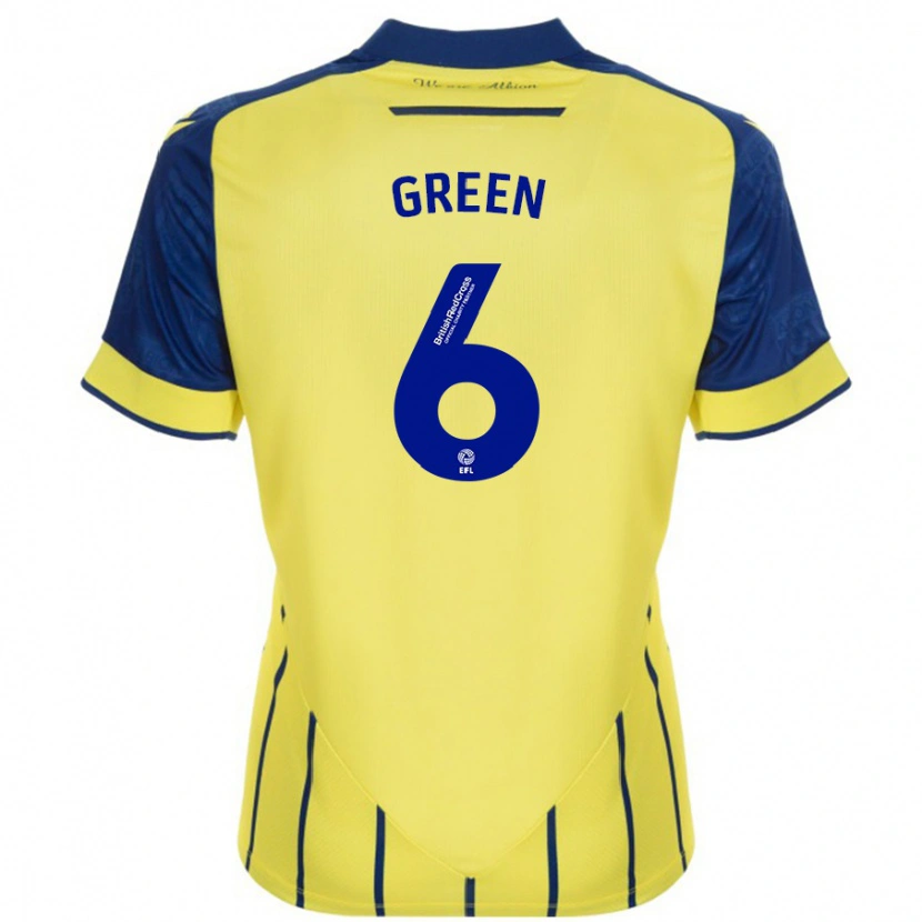 Danxen Damen Isabel Green #6 Gelb Blau Auswärtstrikot Trikot 2024/25 T-Shirt