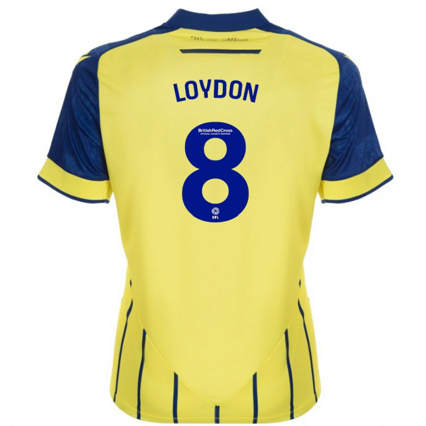Danxen Damen Abi Loydon #8 Gelb Blau Auswärtstrikot Trikot 2024/25 T-Shirt