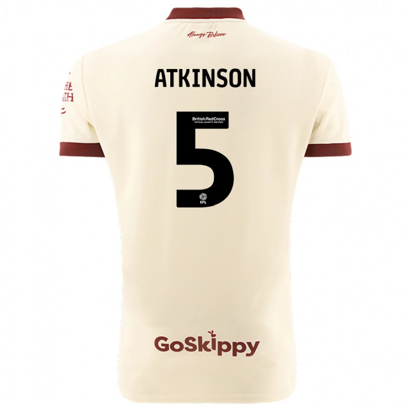 Danxen Damen Rob Atkinson #5 Cremeweiß Auswärtstrikot Trikot 2024/25 T-Shirt