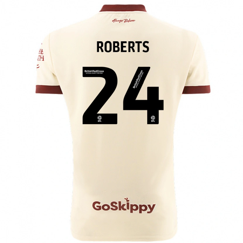 Danxen Damen Haydon Roberts #24 Cremeweiß Auswärtstrikot Trikot 2024/25 T-Shirt
