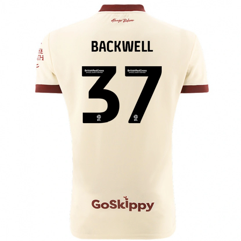 Danxen Damen Tommy Backwell #37 Cremeweiß Auswärtstrikot Trikot 2024/25 T-Shirt