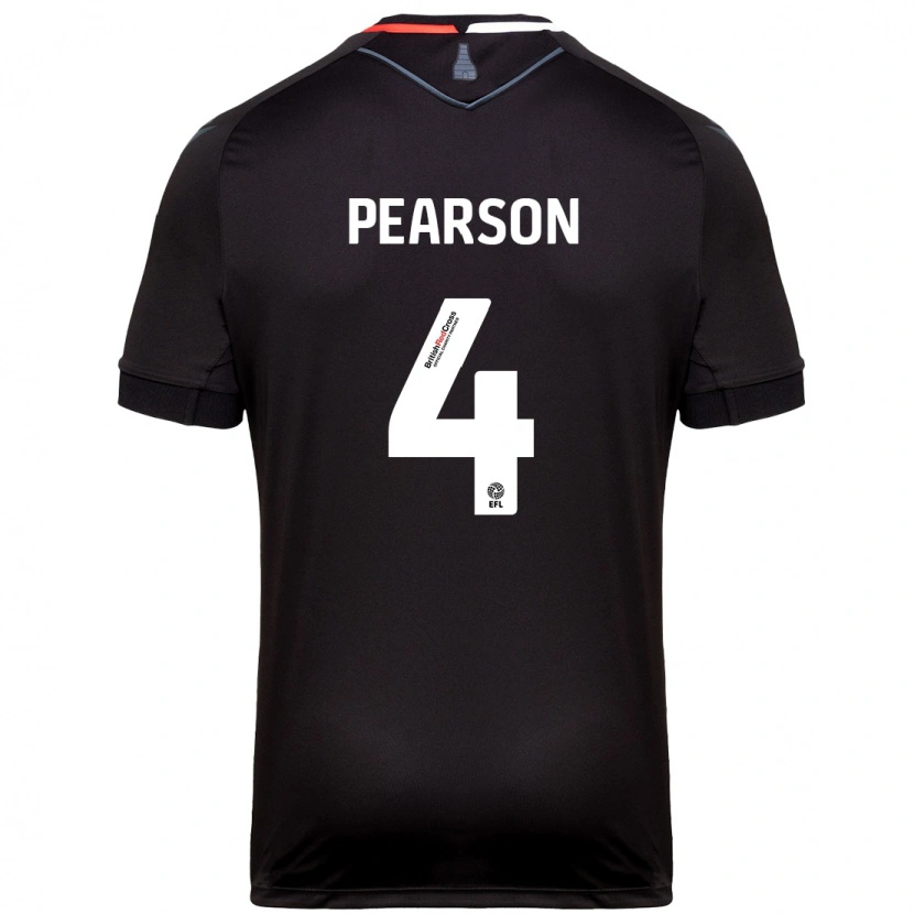 Danxen Damen Ben Pearson #4 Schwarz Auswärtstrikot Trikot 2024/25 T-Shirt