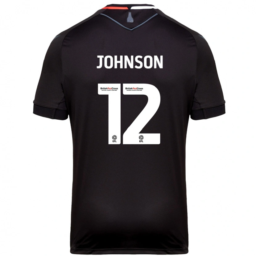 Danxen Damen Daniel Johnson #12 Schwarz Auswärtstrikot Trikot 2024/25 T-Shirt