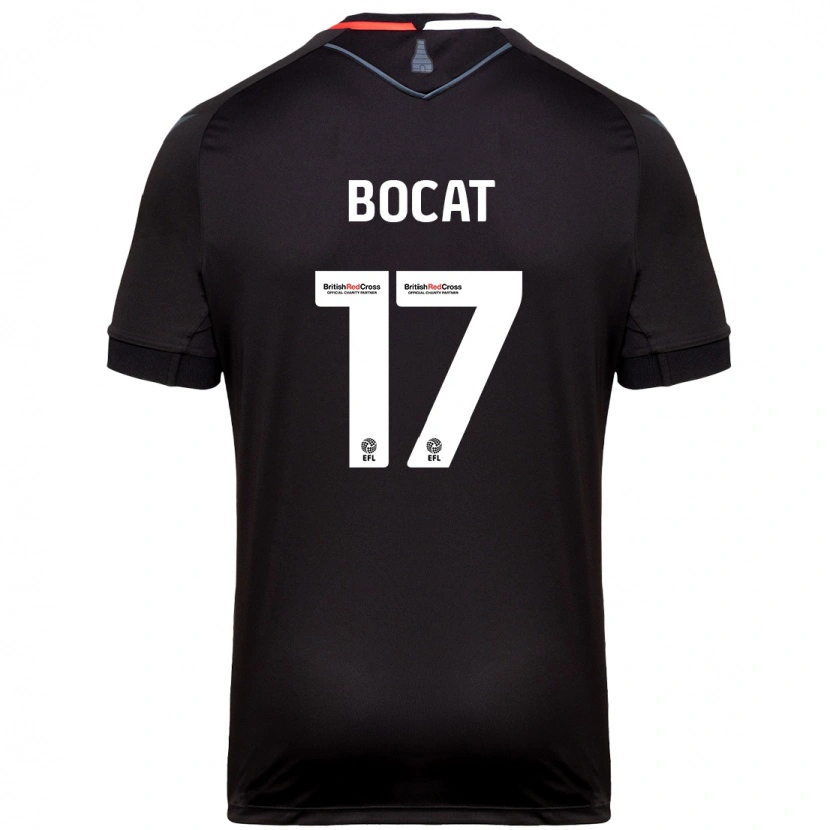 Danxen Damen Eric-Junior Bocat #17 Schwarz Auswärtstrikot Trikot 2024/25 T-Shirt