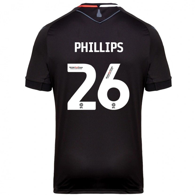 Danxen Damen Ashley Phillips #26 Schwarz Auswärtstrikot Trikot 2024/25 T-Shirt